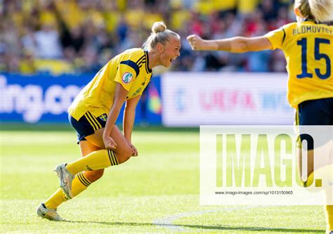 Hanna Bennison Of Sweden Celebrates The Goal During The Uefa