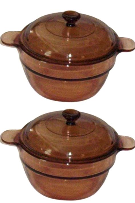 Corning Amber Vision Visions Double Boiler Insert With Lid In 2021