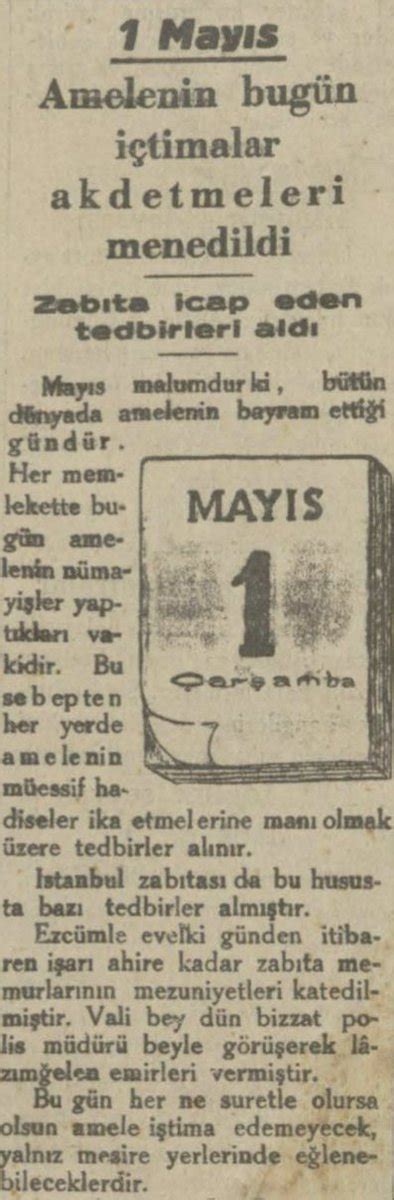 SolHafıza on Twitter RT GunlukArsiv 1 Mayıs 1929 İkdam Gazetesi