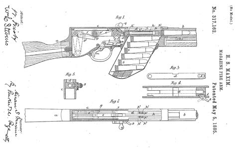 Historical Firearms Hiram Maxims Rifle Patented In May 1885 Sir