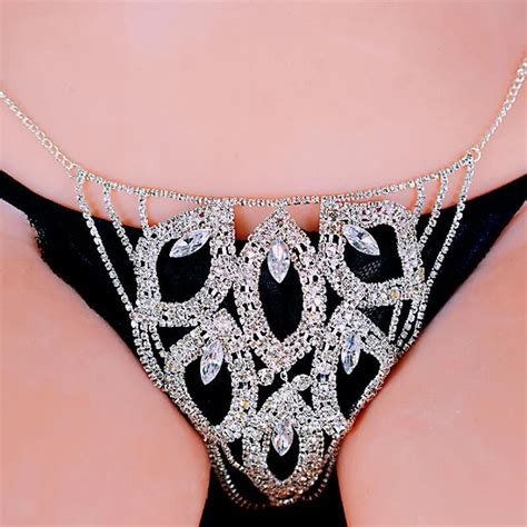 N 113 Wholesale Women Sexy Crystal Body Jewelry Shiny Diamond Hollow