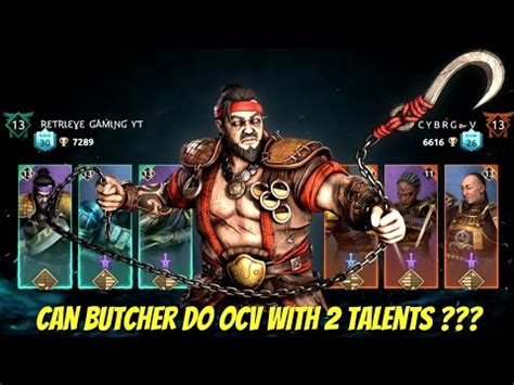 Can Butcher Do Ocv With Two Talents Shadow Fight 4 YouTube