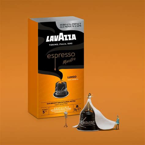 Lavazza Maestro Espresso Lungo Capsule Din Aluminiu Compatibile