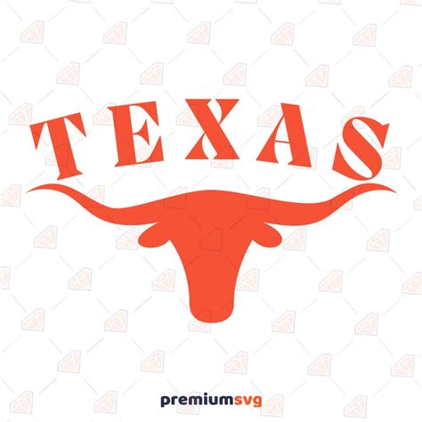 Texas Longhorn Head Svg Instant Download For Shirt Premiumsvg