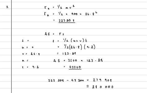 Work done against resistive forces by comparing Ek and work done