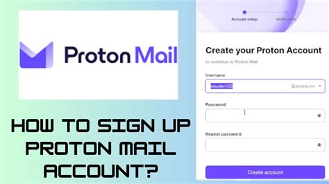 How To Sign Up Proton Mail Account Protonmail Sign Up Tutorial YouTube