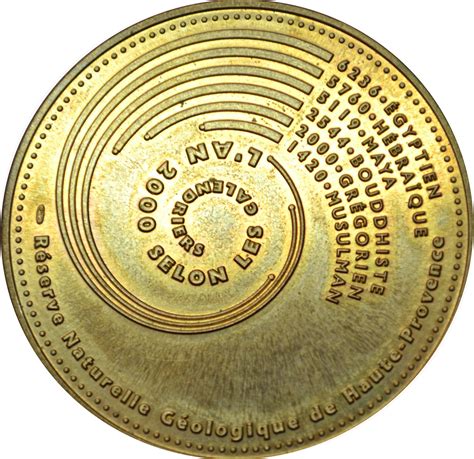 Médaille Monnaie de Paris Calendrier année 2000 France Numista