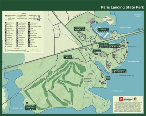 Paris Landing State Park Map by Tennessee State Parks | Avenza Maps