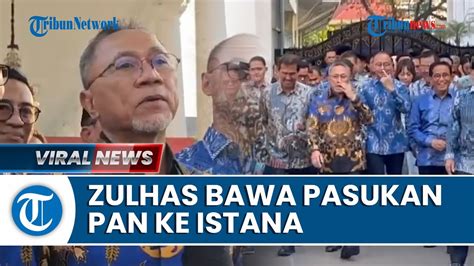 Ramai Ramai Ke Istana Bawa Pasukan PAN Temui Jokowi Zulhas Bantah