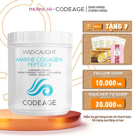 Collagen Powder Supplements Collagen Prevents Aging Codeage Wild Caught Marine Collagen