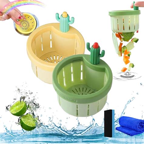 Amazon Cactus Kitchen Sink Drain Strainer Press Automatic Dumping