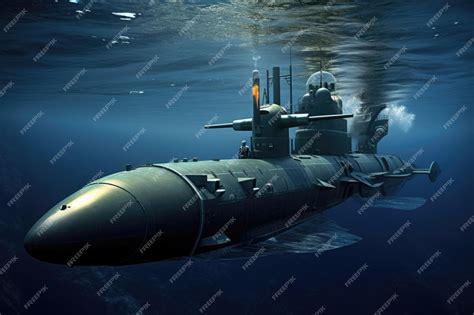 Premium AI Image | Submarine with cuttingedge stealth technology ...