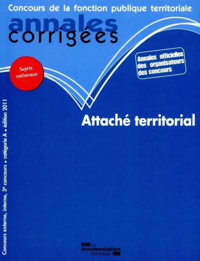 Annales Corrig Es N Attach Territorial Concours Externe