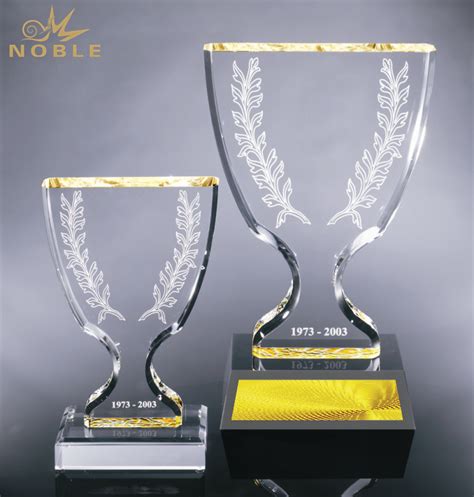 Noble New Design Custom Engraving Crystal Champion Cup Trophy Buy