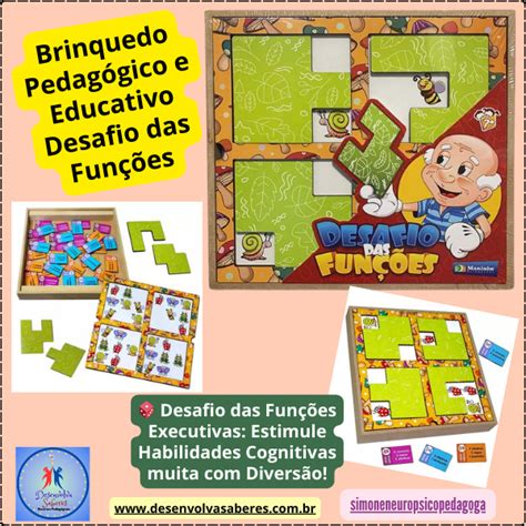 Brinquedo Pedagógico e Educativo Desafio das Funções Produto Físico