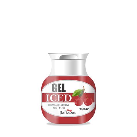 Gel Aromatizante Iced Cereja Ml Hot Flowers Hot Sul Distribuidora