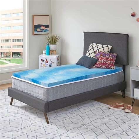 Sealy Essentials In Sealycool Gel Memory Foam Twin Mattress Topper