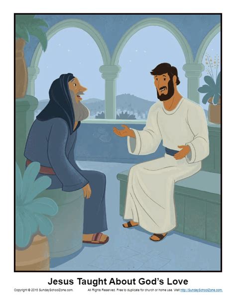 Jesus Taught About God's Love Bible Illustration