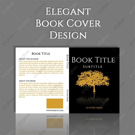 Elegant Book Cover Design Template Download On Pngtree