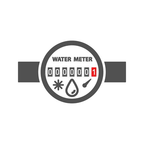 Icono Del Medidor De Agua En Estilo Plano Ilustraci N Del Vector