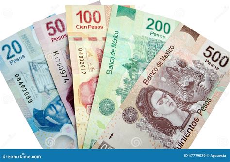 Mexican Pesos isolated stock image. Image of investing - 47779029