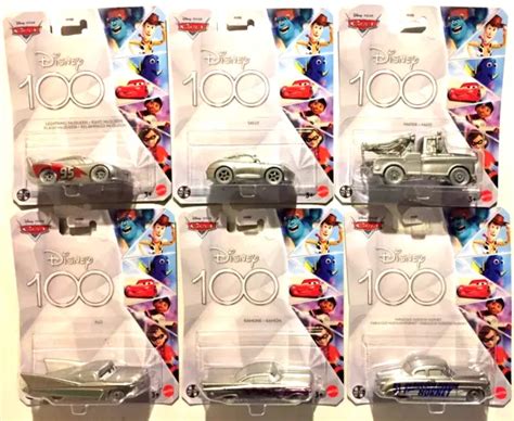 Disney Pixar Anniversary Complete Set Of Cars Chrome New