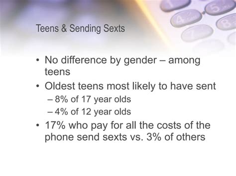 Teens Adults And Sexting Data On Sending And Receipt Of Sexually