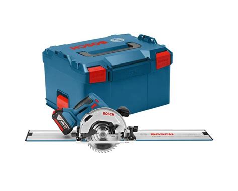 Bosch 18v Gks 18v 57 G 165mm Cordless Circular Saw Bare Lboxx 1100mm Guide Rail Buyaparcel