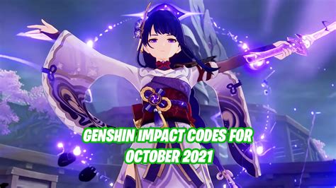 Genshin Impact Codes For October Get Free Primogems How To