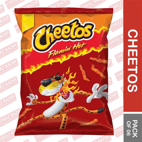 Buy Cheetos Red Flaming Hot Pack Of 06 CheezBazar