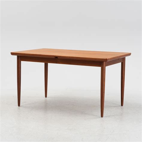 A teak veneered dining table Sorø Stolefabrik Denmark second half of