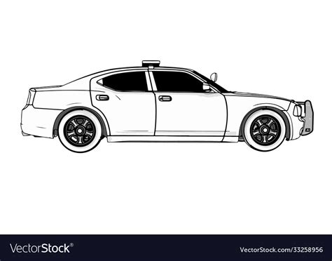 Police car Royalty Free Vector Image - VectorStock