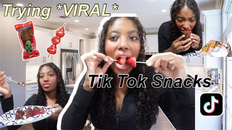 Trying Viral Tik Tok Snacks Best Tik Tok Snacks Trends Miyyah Abdul