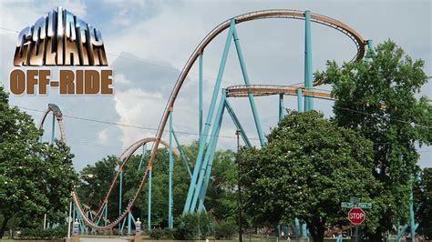 Goliath Off Ride Footage Six Flags Over Georgia Bandm Hyper Coaster