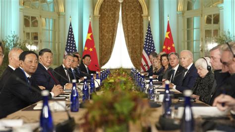 Biden, Xi pledge to reduce tensions in meeting before high-stakes summit