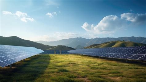 Premium Photo Solar Farm Harnessing Suns Potential