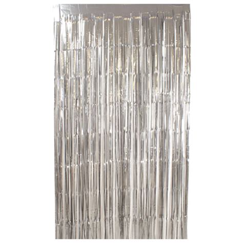 Matte Silver White Foil Door Curtain Backdrop M X Cm Partyrama