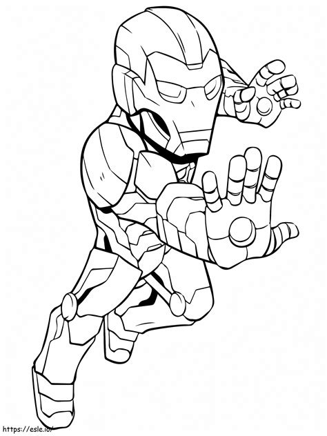 Iron Man Lego Avengers Coloring Page