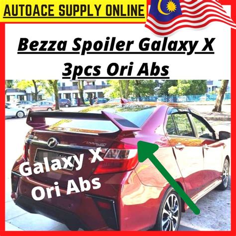 Perodua Bezza Galaxy X Spoiler Ori Abs Pcs Shopee Malaysia