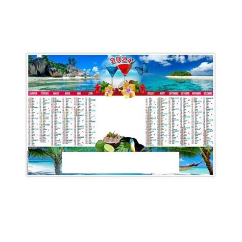 Calendrier Publicitaire Bancaire Effa Able Tropic Ms Calendriers