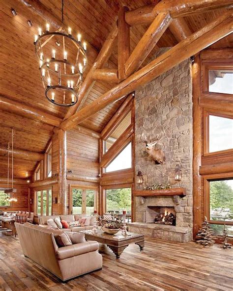 Log Cabin Floor Plans With Fireplace Floorplans Click