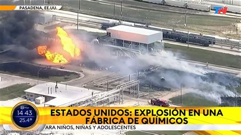 Estados Unidos I Impactante Explosi N En Una F Brica De Qu Micos En