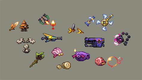 Terraria Weapon Sprites