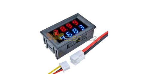 DC 200V 10A 0 28 Inch Mini Digital Voltmeter Ammeter 4 Bit 5 Wires