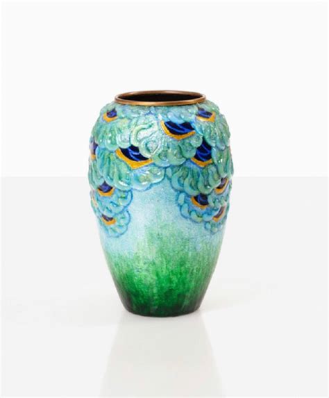 Camille Fauré 1874 1956 Enamelled Vase Ref 102473