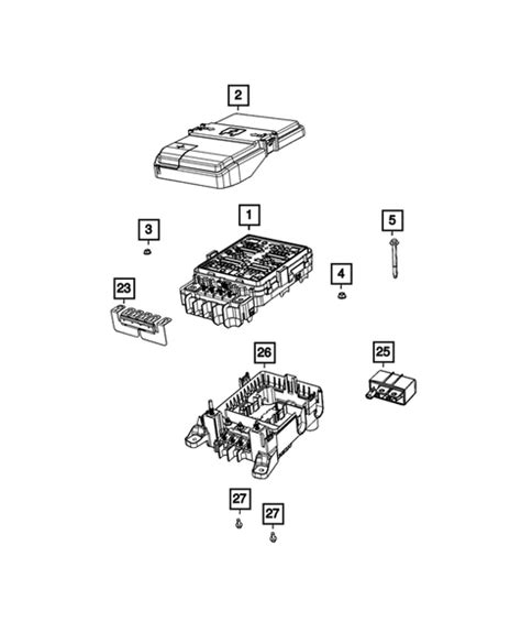 Power Distribution Fuse Block Junction Block Relays And Fuses For 2023 Jeep Grand Cherokee