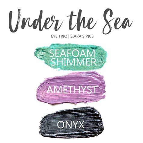 The Under The Sea Eye Trio Uses Three SeneGence ShadowSense LE Seafoam