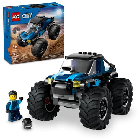 Amazon Lego City Blue Monster Truck Off Road Toy Playset With A