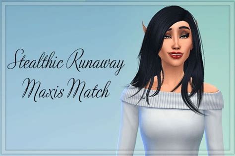 Stardust Stealthic Runaway Hairstyle Retextured Sims 4 Hairs Sims