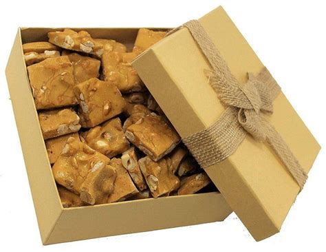 Gourmet Peanut Brittle Gift Box (16 oz) | Homemade peanut brittle ...